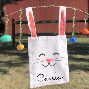 Custom Easter Bunny Canvas Bag